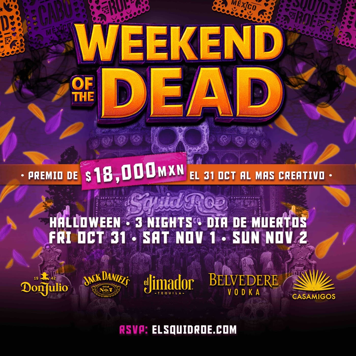 Halloween party at El Squid Roe Cabo San Lucas — photo 1