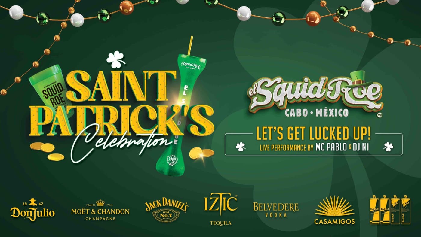 St. Patrick's Day at El Squid Roe Cabo San Lucas